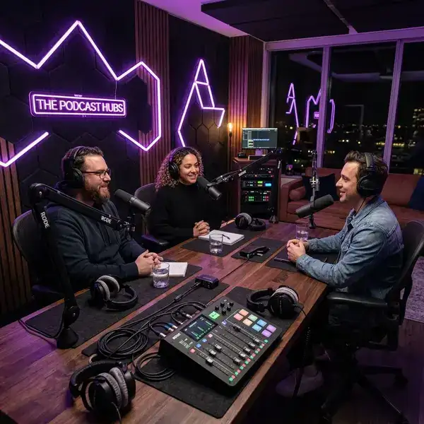 The Podcast Hubs Studio Recording Session