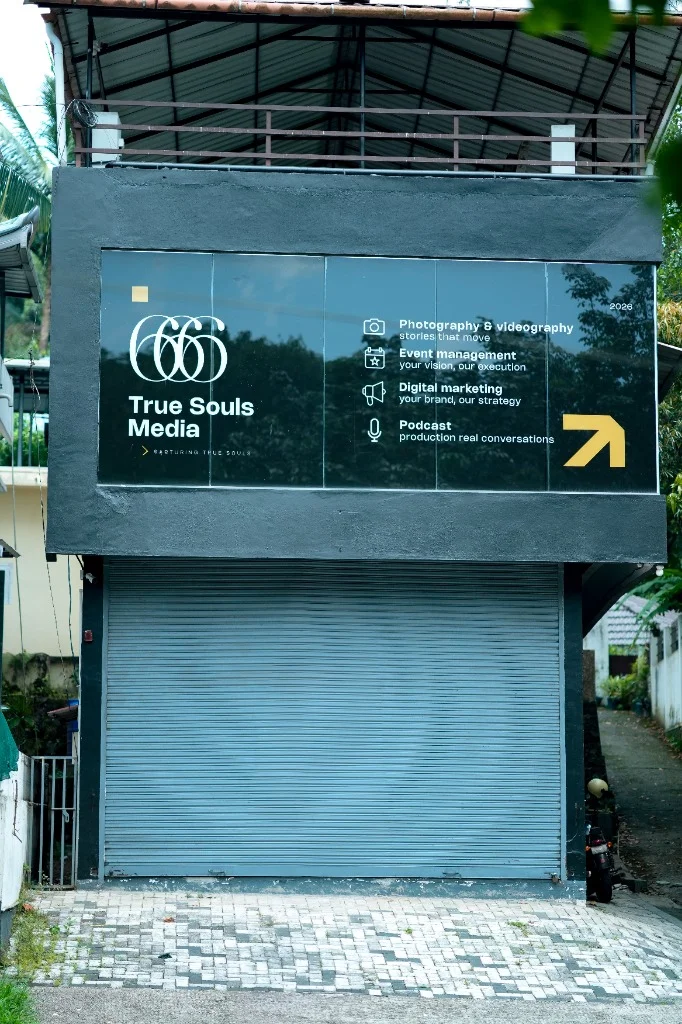 True Souls Media flagship studio exterior in Pala, Kottayam, Kerala